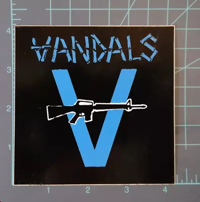 The Vandals  Peace Thru Vandalism  Vintage 80's Logo Sticker Punk Rockalt • $12