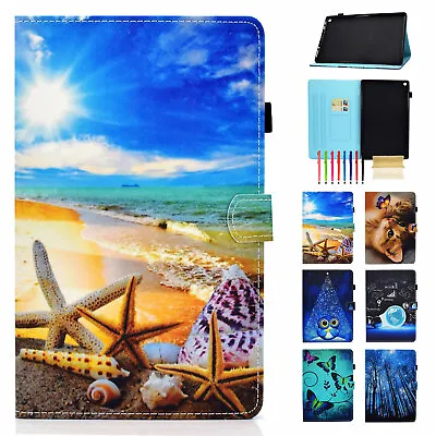 $10.32 • Buy Pattern Folio Card Case Stand Cover For Amazon Kindle Fire HD 8 HD 10 Tablet 