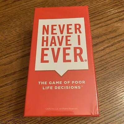 Never Have I Ever The Game Of Poor Life Decisions Party Card Game Brand New • $16.94