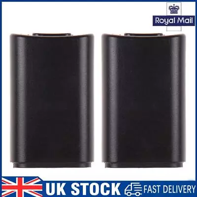 2pcs Battery Pack Cover Shell Case Kit Black For Xbox 360 Wireless Controller • £5.20