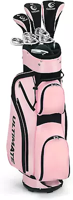 Costway Complete Golf Clubs Package Set 10 Pieces Includes 460Cc Alloy Drive... • $368.78