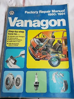 VW Vanagon Service Factory Repair Manual 1980 1981 Type 25 • $62