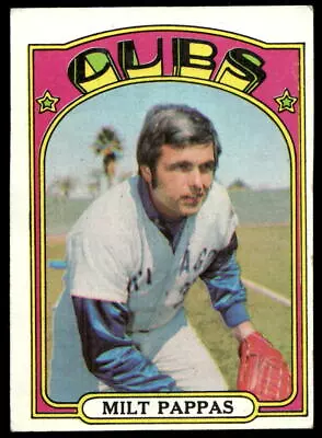 1972 Topps #208 Milt Pappas Chicago Cubs EX-EXMINT • $2