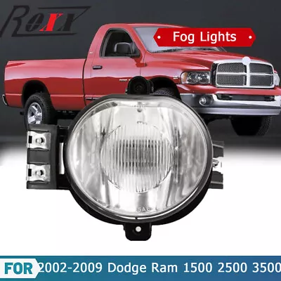 Fog Light For 2002-2009 Dodge Ram 1500 2500 3500 Driving Lamp Clear Lens Right • $18.99