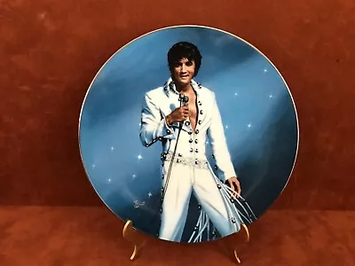 ELVIS PRESLEY ~ 1990 Delphi 8 1/2  Collector's Plate ~ KING OF LAS VEGAS ~ • $8.95