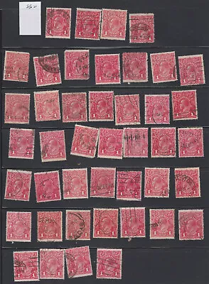 1128 - AUSTRALIA 1d Red KGV SG21 Sheet Of 43 Stamps • $4.55