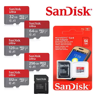 SanDisk/SAMSUNG 32GB 64GB 128GB 256GB 512GB SDcard Speed Class 10 Genuine • $633.50