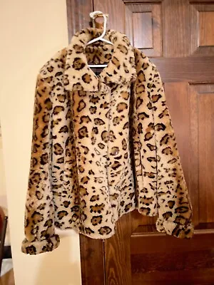 Gallery/ Faux Fur/ Jacket /Leopard Cheeta/ Animal Print/ Small • £46.76