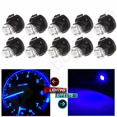 10x Blue T4/T4.2 Neo Wedge LED Bulb Cluster Instrument Dash Climate Base Lights • $8.79