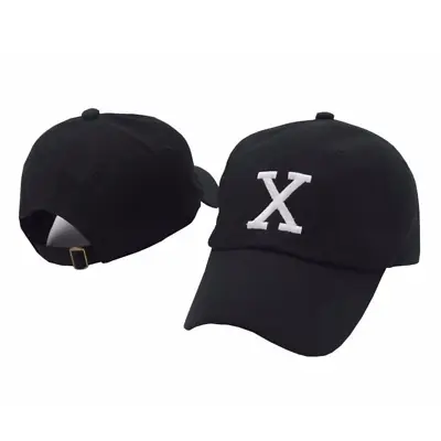 New Malcolm X Baseball Cap Black Unstructured Buckle Letter X Malcom Movie Hat • $23.46