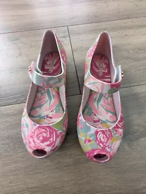 Mini Melissa Mel Ballet Pump Flat Shoes Sandals Size 11 UK Junior • £12