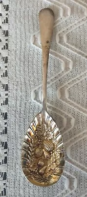 Antique S & Co EPNS Ornate Berry Spoon • $15