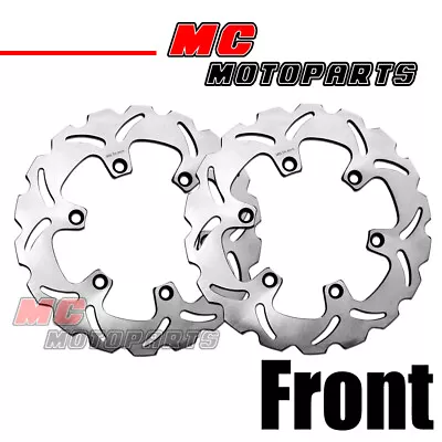 2x Solid Front Brake Disc Rotor Set For KAWASAKI GPZ 900 R 84-89 84 85 86 87 88 • $174.61