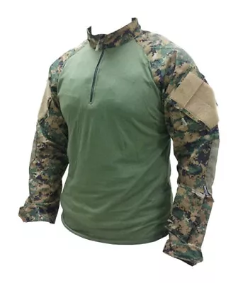 TRU-SPEC 1/4 Zip XTREME Military Combat Uniform Shirt - Woodland Digital / OD • $69.95