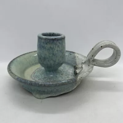 Chamber Candlestick Holder Glazed Ceramic Hand Crafted By Oliver Boyd • $19