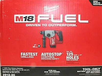 2912-20 M18 Fuel 18V 1  Sds Plus Brushless Rotary Hammer • $257.99
