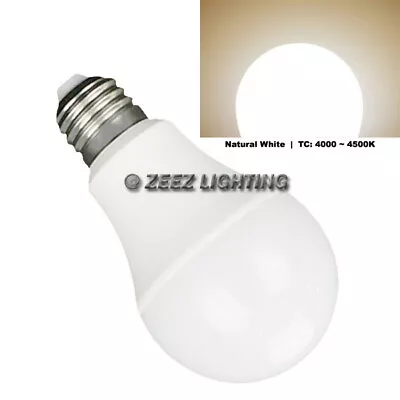 LED Light Bulbs 5W Natural Bright White A19 E26 Equivalent 40W Incandescent Lamp • $7