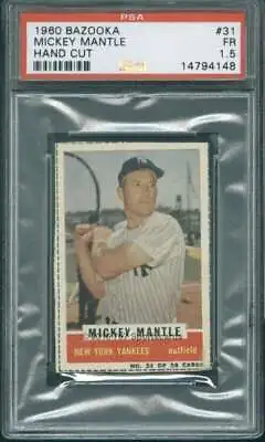 1960 Bazooka #31 Mickey Mantle PSA 1.5 Yankees  (4148) • $885