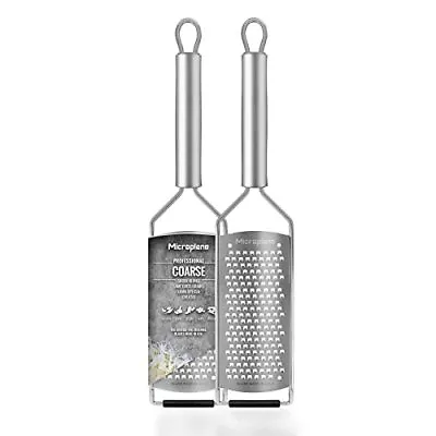 Microplane Kitchen Grater Coarse For Cheese Carrot Ginger Coconut Nuts And H • £16.99