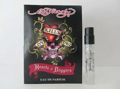 Christian Audigie Ed Hardy HEARTS & DAGGERS Eau De Parfum EDP Spray Women .05 Oz • £9.64