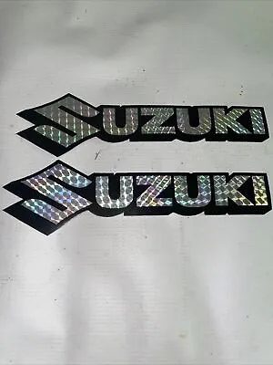 2 Suzuki Reflecting Stickers Black And Silver • $4.93