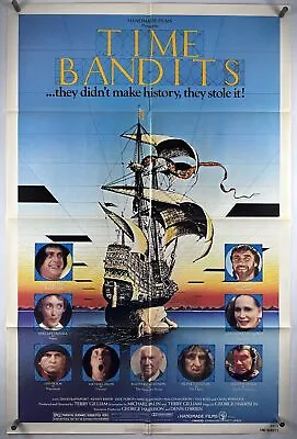 TIME BANDITS Movie Poster (VeryFine) One Sheet 1981 Sci-Fi Sean Connery 22866 • $25