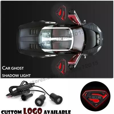 $17.47 • Buy Red Superman Car Door Ghost Shadow Spot Welcome Courtesy Projector Laser Light