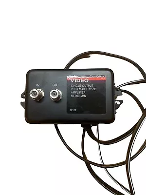 Video Single Output VHF/FM/UHF 12db Signal Amplifier 32120 • $15