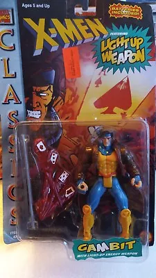 X-Men: Gambit With Light Up Energy Weapon 1996 (MOC) Toy Biz Classic Figure • $14.99