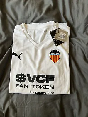 Valencia FC Puma 2021-2022  Shirt Size L BNWT • £39.99