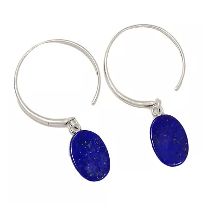 Natural Lapis Lazuli 925 Sterling Silver Earrings UY16 CE27991 • $15.50