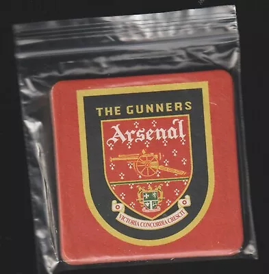 ARSENAL F.C. Old 70's Crest Pack Of 6 Pub Beer Mats / Coasters FREE POST UK • £4.25