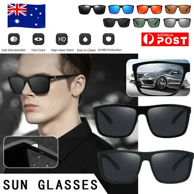 $14.75 • Buy Polarized Mens Sunglasses Polarised New Style Square Frame Glasses AU 100% UV 