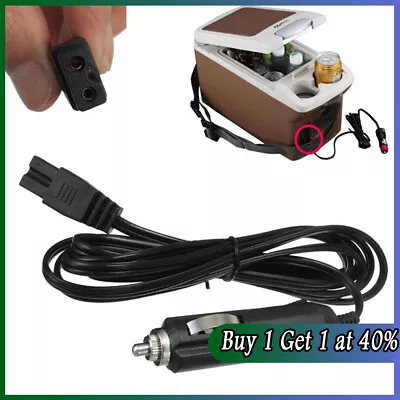 Car Cool Box Lead Cable 2M 12V DC 2 Pin Plug For Cooler Mini Portable Fridge UK • £4.13