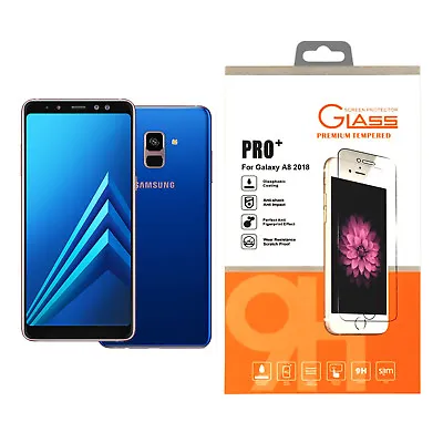 For Samsung Galaxy A8 2018 Tempered Glass Mobile Phone Screen Protector • £2.99