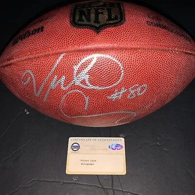 Victor Cruz Signed New York Giants NFL Duke Football Steiner Sports COA • $250