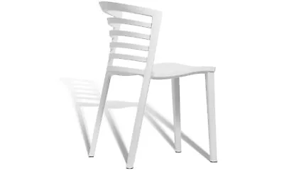 Cafe Chair White Plastic - Cruize • $26