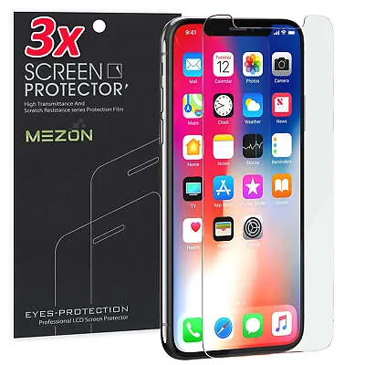 $9.99 • Buy [3 Pack] Apple IPhone X (5.8 ) Anti-Glare Matte Protector Film By MEZON