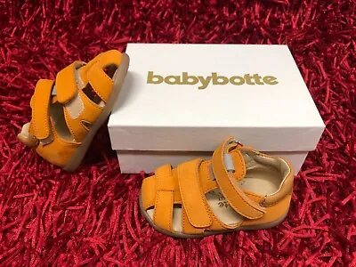 Sandals Children Babybotte Size Fr 20 Orange Color New • £29.73