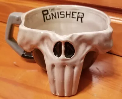 Marvel Comics The Punisher Skull Shaped Sculpted Coffee Mug Cup  • $11.69