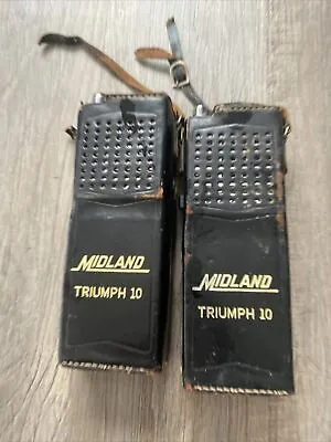 Vintage Midland Triumph 10 Transistor Handheld Radio Walkie Talkie Untested Lot • $30