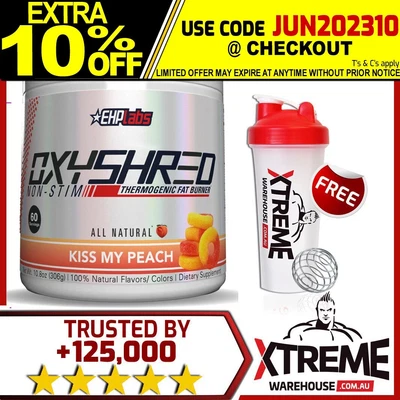 $64.95 • Buy Ehp Labs Oxyshred Non-stim 60 Srv  // Fat Burner Loss Oxy Shred Thermogenic@