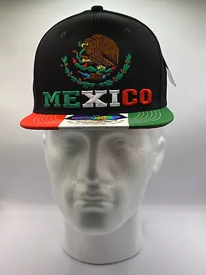 Mexico Shield And Flag Snapback Hat New • $12.99