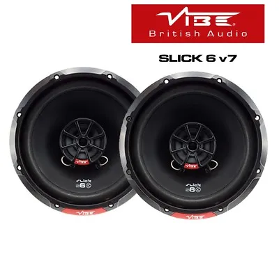 Vibe SLICK6-V7 17cm 6.5  2 Way Coaxial Car & Van Door Audio Speakers - 1 Pair • $74.54