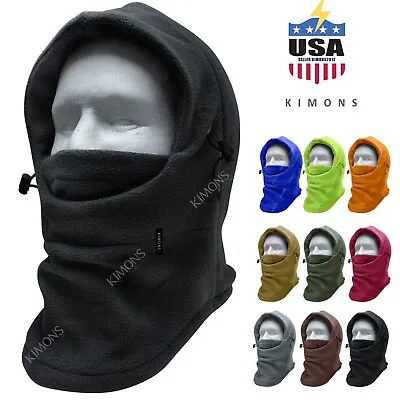 Balaclava Ski Mask 1 Hole Full Face Beanie Winter Hat Cap Fleece Trapper Outdoor • $9.75