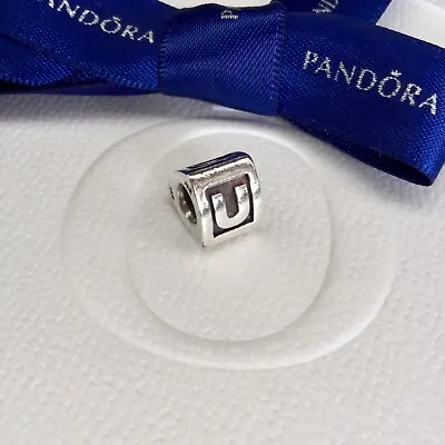 Authentic Genuine Pandora Silver Alphabet Initial Block Letter U Charm #790323U • $22