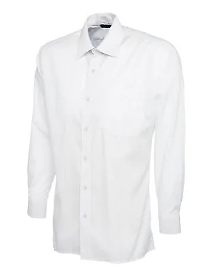 Mens Classic Long Sleeve Easy Care Formal Shirts - WORK CASUAL & OFFICE SHIRT • £16.95