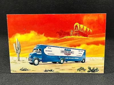 Advertising Postcard National Van Lines Long Distance Moving Tractor Trailer • $5.99