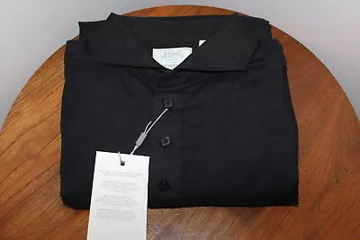 Murano Baird Mcnutt Mens Casual Shirt Linen 1/4 Button Black Sz L & Xxl Slim Fit • $19.99