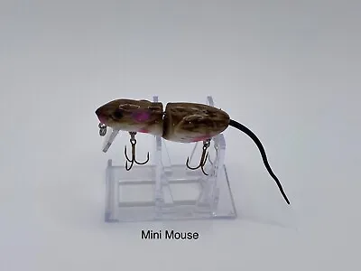 Hand Painted Lifelike Brown Mini Mouse/Rat Wakebait Lure • $10